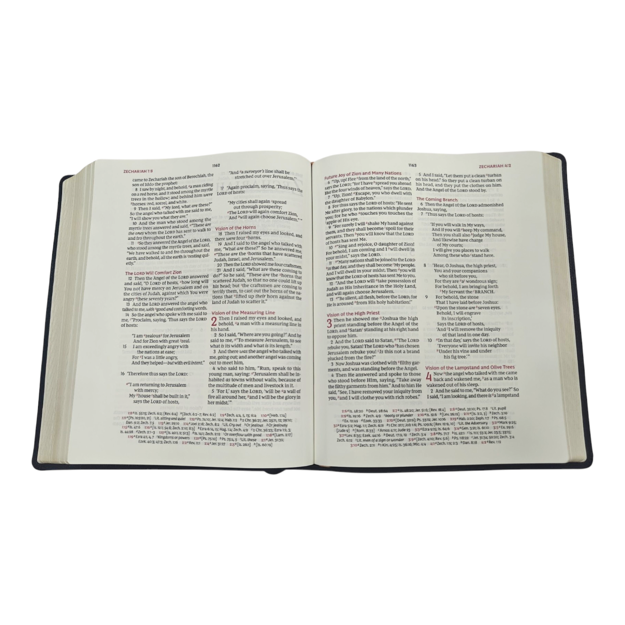 NKJV Large Print Wide Margin Reference Bible – Black LeatherTouch, Red Letter Edition, 1-Inch Margins for Notes, Comfort Print – ISBN 9780785236665