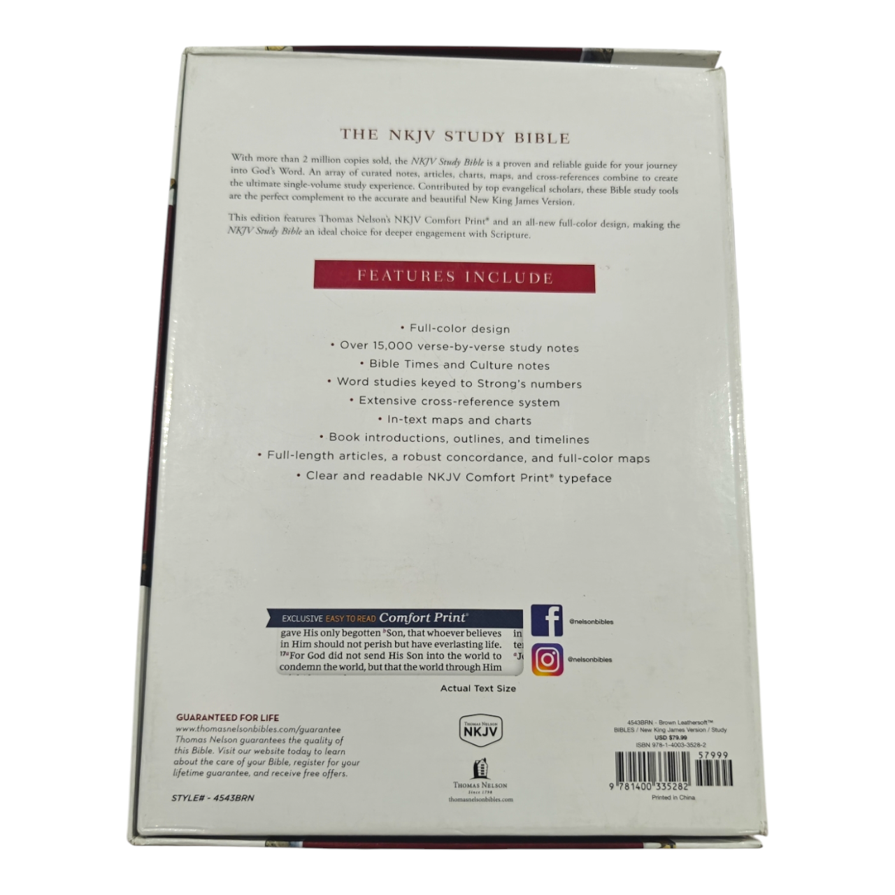 NKJV Study Bible, Full-Color, Third Edition, Hardcover – The Complete Resource for In-Depth Scripture Study (ISBN 9781400335282)