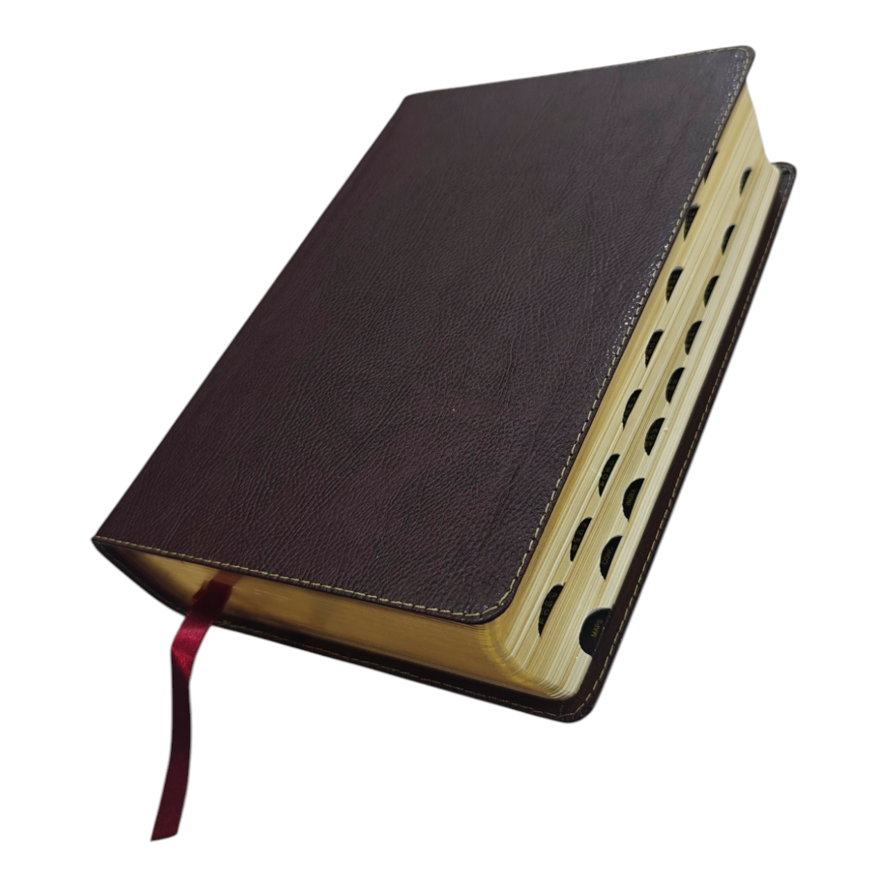 NKJV Study Bible, Thumb Indexed – The Complete Resource for Studying God’s Word, Genuine LeatherLook, Red Letter Edition, ISBN 9780785220572