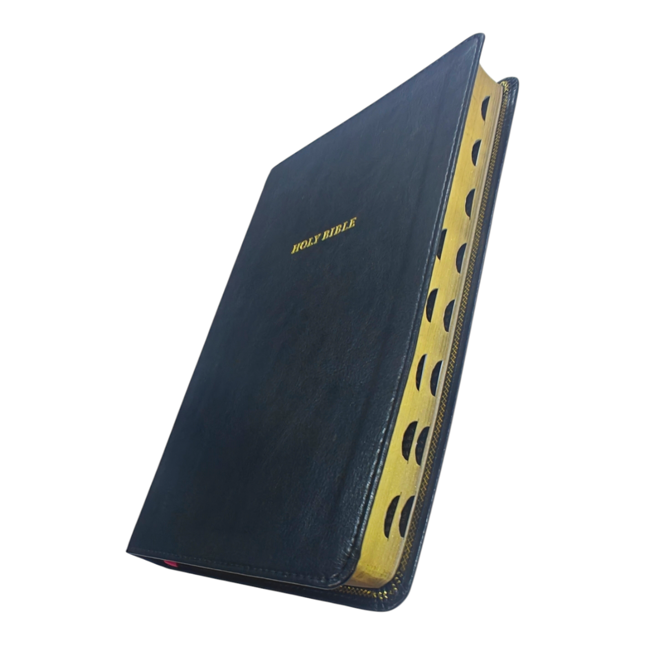 NKJV Thinline Bible, Thumb Indexed – Black LeatherTouch, Red Letter Edition, Comfort Print, Ultra-Portable (6.5" x 4.25") – ISBN 9780785234388