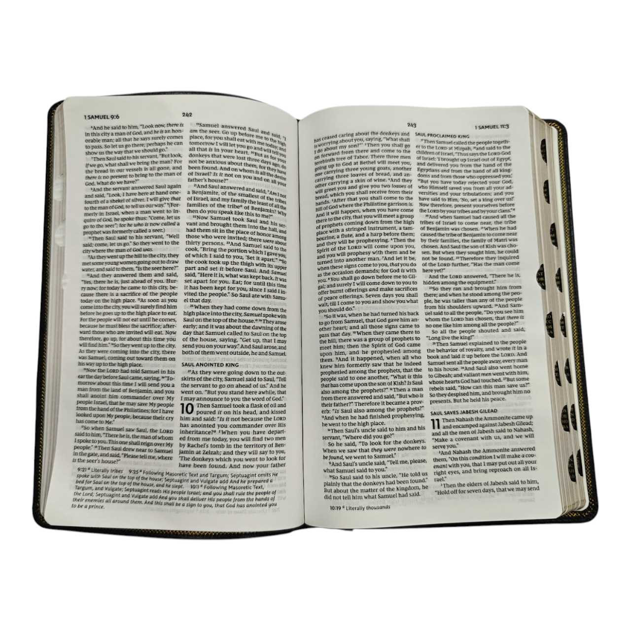 NKJV Thinline Bible, Thumb Indexed – Black LeatherTouch, Red Letter Edition, Comfort Print, Ultra-Portable (6.5" x 4.25") – ISBN 9780785234388
