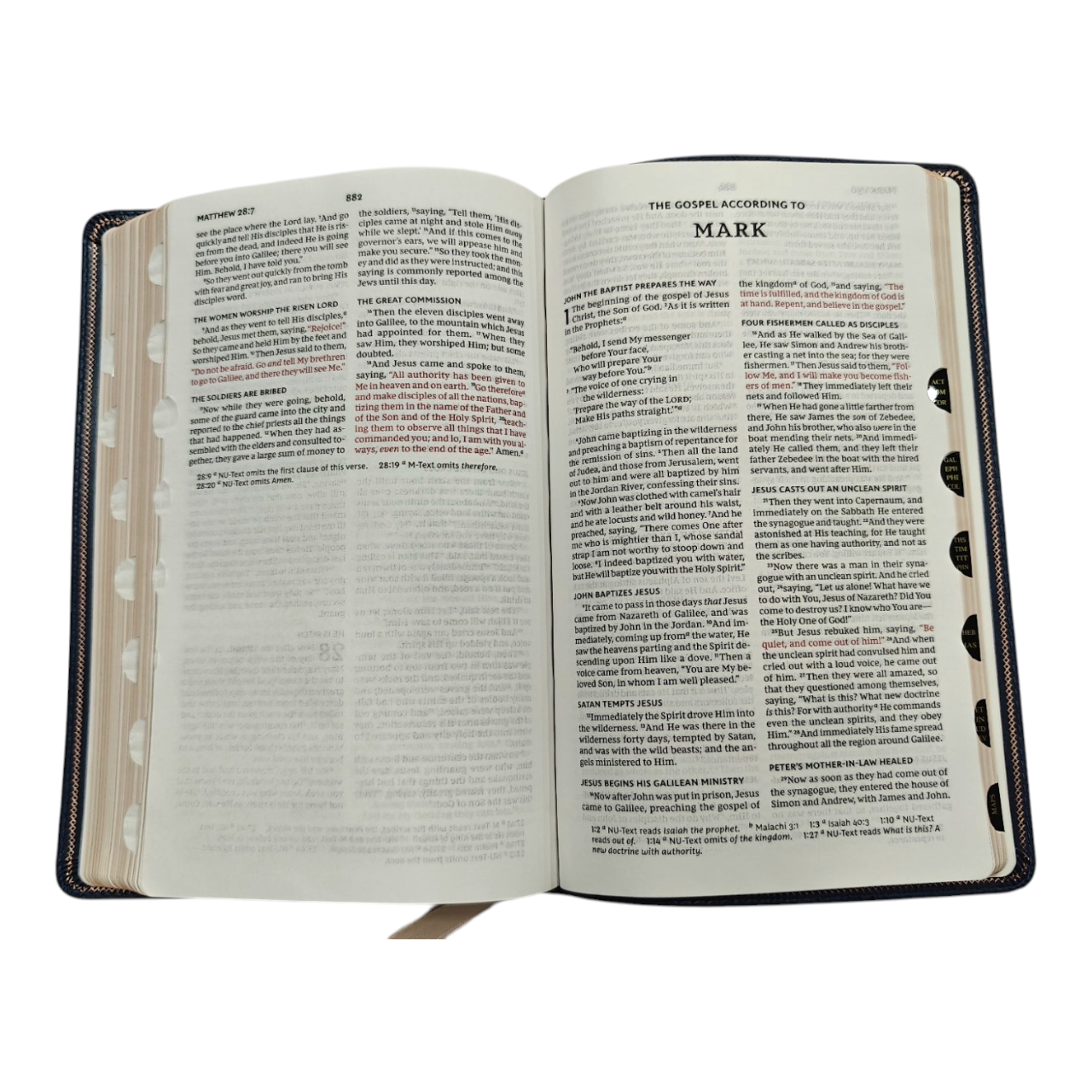 NKJV Thinline Bible – Black LeatherTouch, Red Letter Edition, Comfort Print, Ultra-Portable (0.7" Thick) – ISBN 9780785234425
