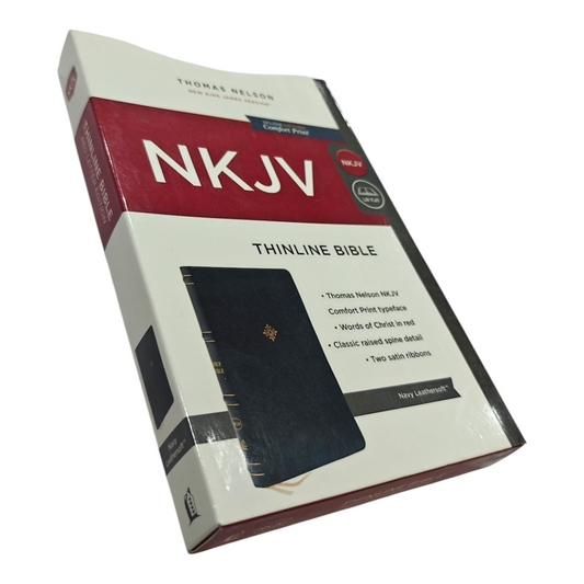 NKJV Thinline Bible, Burgundy Leathersoft – Slim, Portable, and Perfect for Everyday Carry (ISBN 9780785234418)