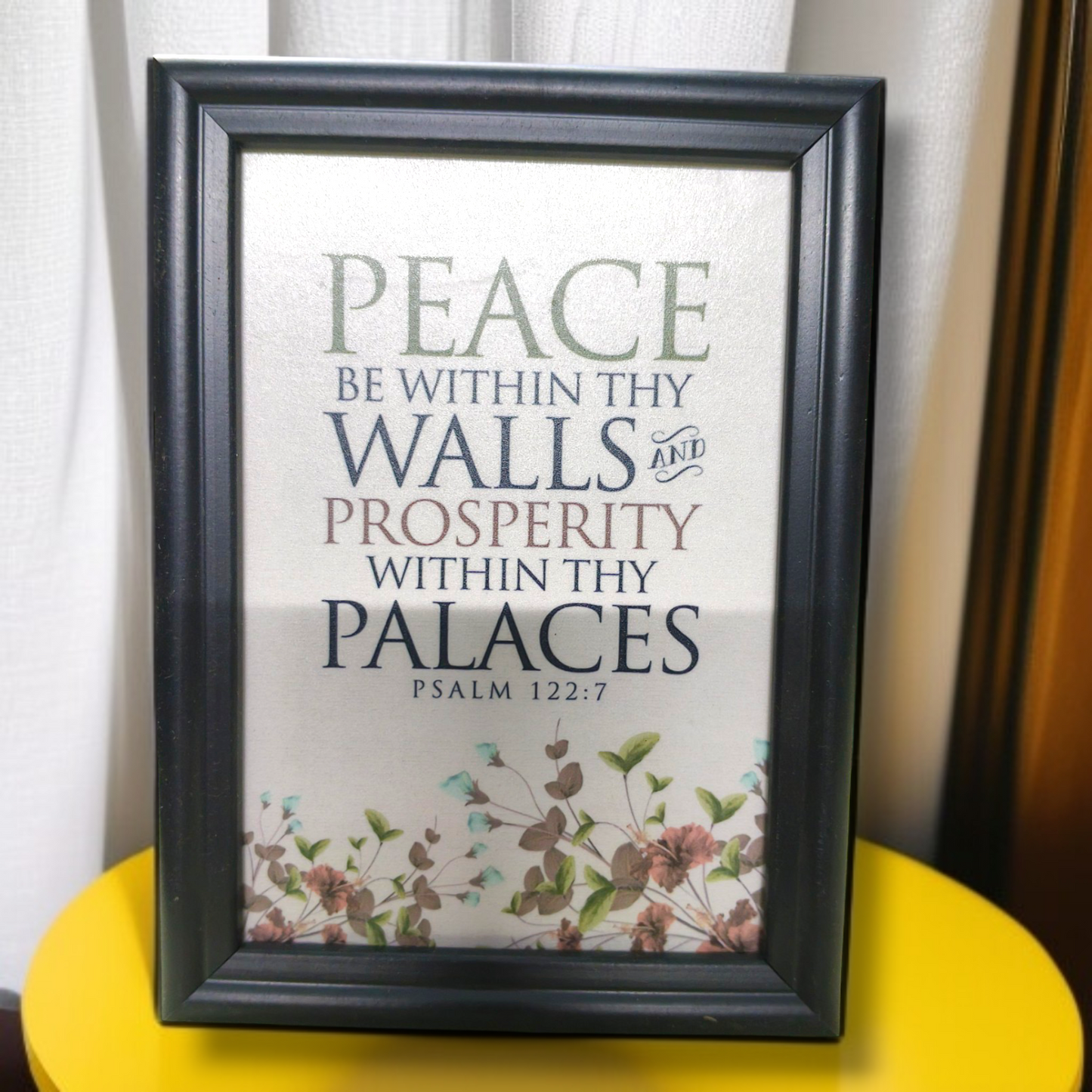 High Quality| Best Gift For Home Decor | Size : 7 inch By 5 inch | D14 |Hanging Frame | Premium Hindi Bible Verses Photo Frame