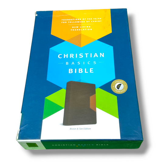 NLT Christian Basics Bible | Brown Tan Soft Imitation Leather | New Edition