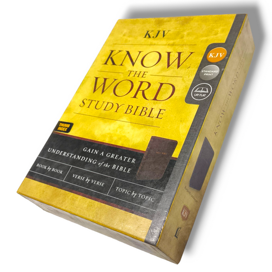 KJV Know The Word Study Bible | Cloth over Board | Red Letter Edition | Gain a greater understanding of the Bible | With Thump Index | New Edition