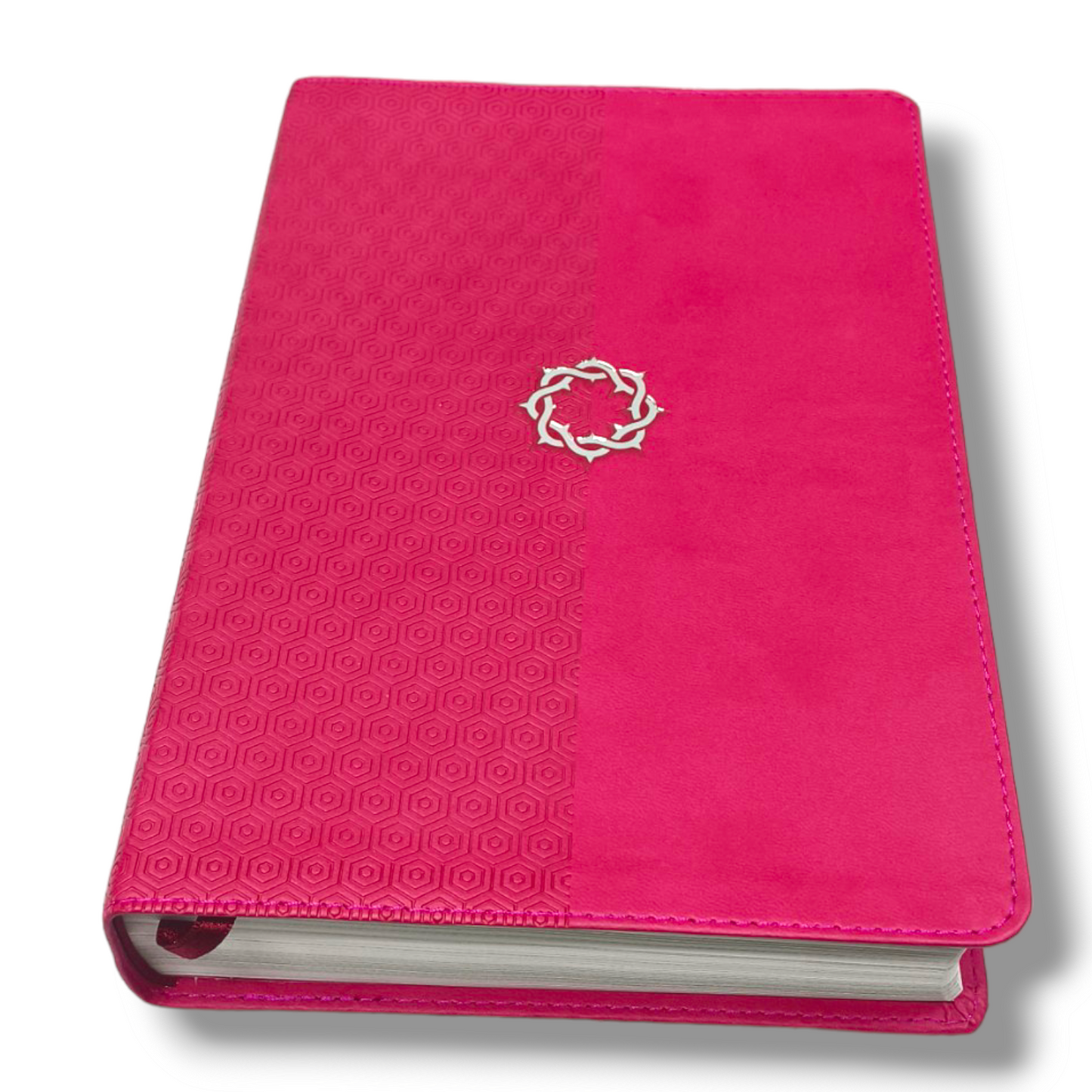 NKJV Essential Teen Study Bible | Walnut Leather Touch by | Attractive Pink Design Hardcover with Lavender Italian Duo-Tone | New Edition