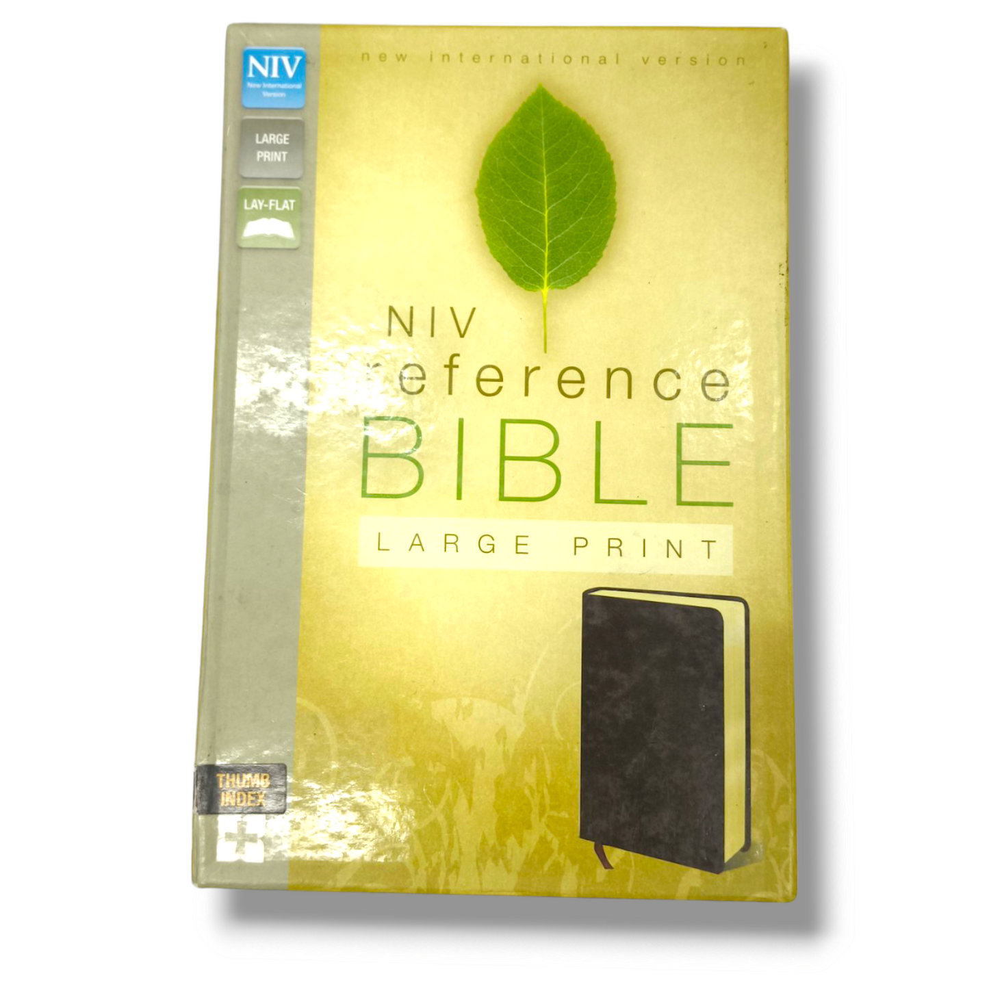 NIV, Reference Bible | Large Print | Thum Index | Leathersoft Tan/Brown | New Edition