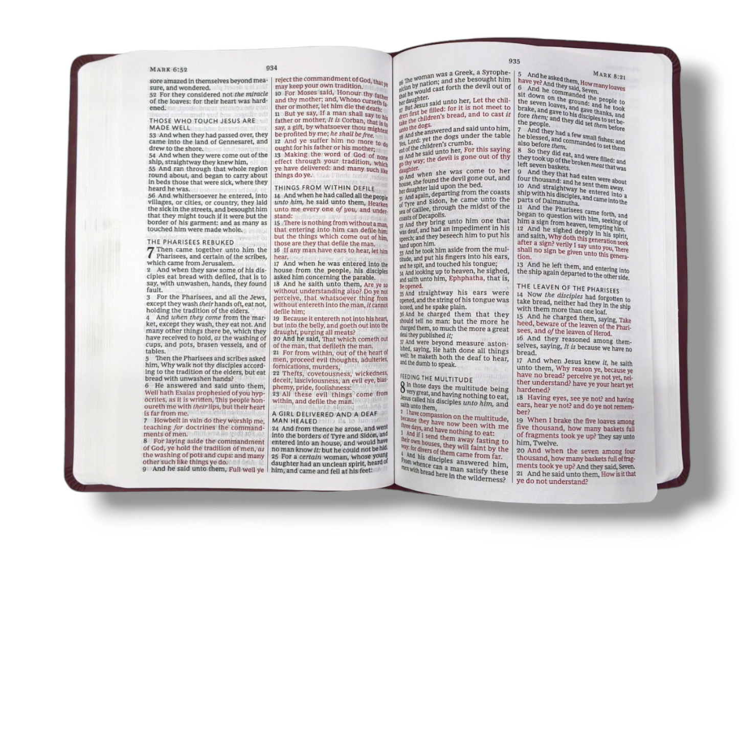 KJV VALUE LARGE PRINT THINLINE BIBLE |  Cross Attractive Design Hardcover with Lavender Italian Duo-Tone | Red Letter | New Edition