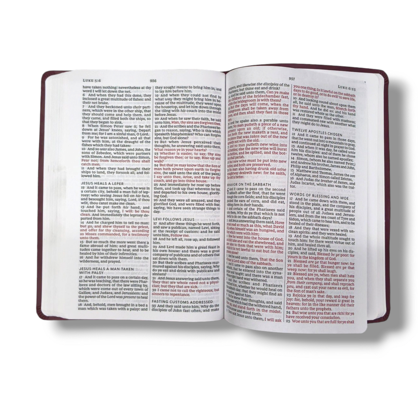 KJV VALUE LARGE PRINT THINLINE BIBLE |  Cross Attractive Design Hardcover with Lavender Italian Duo-Tone | Red Letter | New Edition