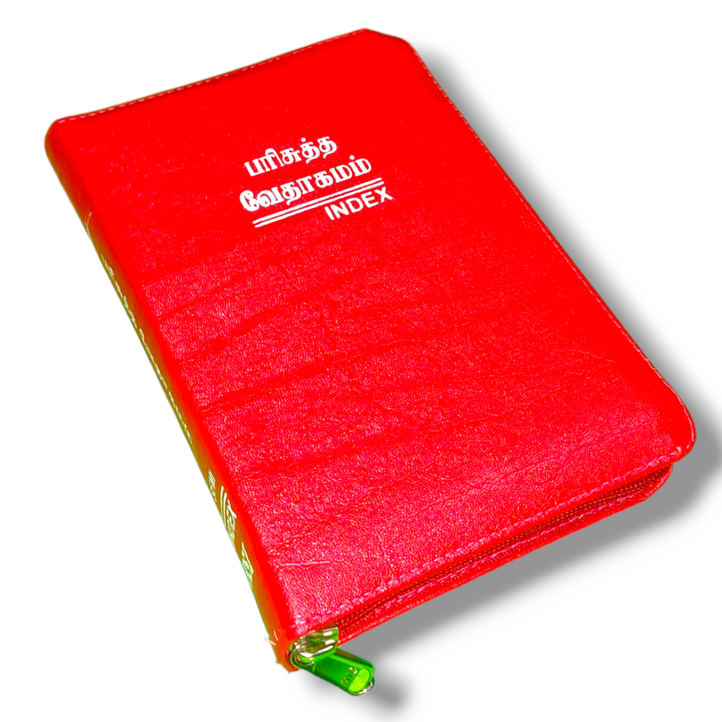 Tamil Bible With Thumb Index | Red Color Cover With Zip | New Edition | Compact Size