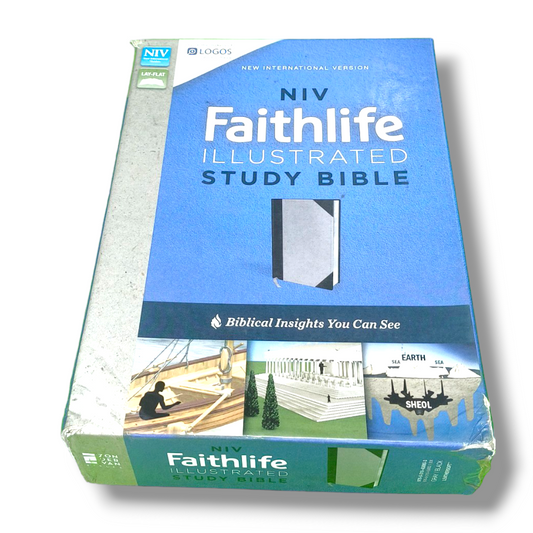 NIV Faith life Illustrated Study Bible | Personal Reference | With Related Pictures | Hard Bound Cover Edition  | New Edition