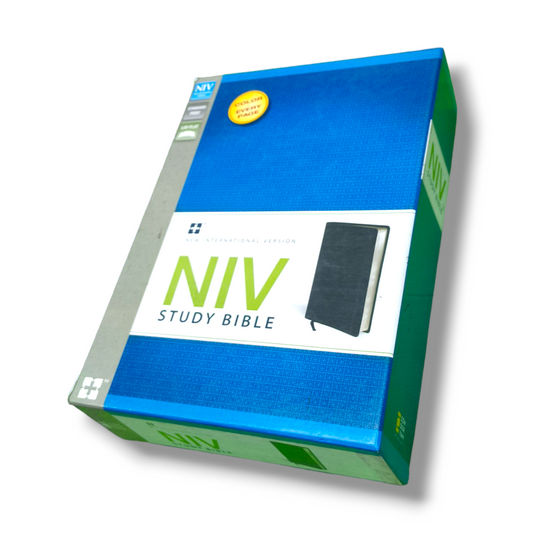 NIV Study Bible | Personal Reference | With Related Pictures | Black Cover Edition  | New Edition