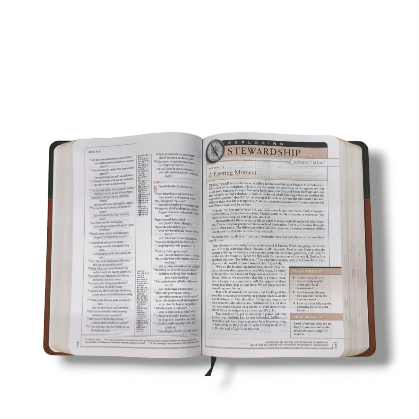 NKJV The Open Bible | Complete Reference System | Study Bible  Black Leather Cover Edition | Personal Reference | With Related Pictures  | New Edition
