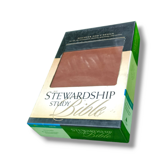 NIV Stewardship Study Bible | Discovery God's Design | Brown Leather Cover Edition: Explore Scripture with Depth and Clarity