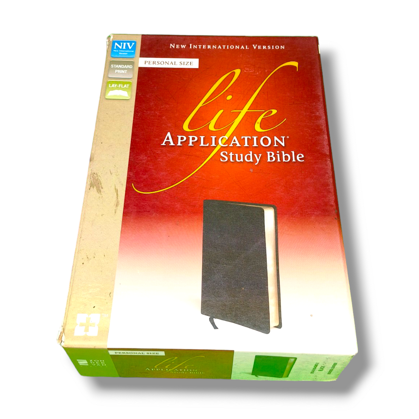 NIV Personal Size Life Application Study Bible | Leather Attractive Black Edition | Study Bible | New Edition