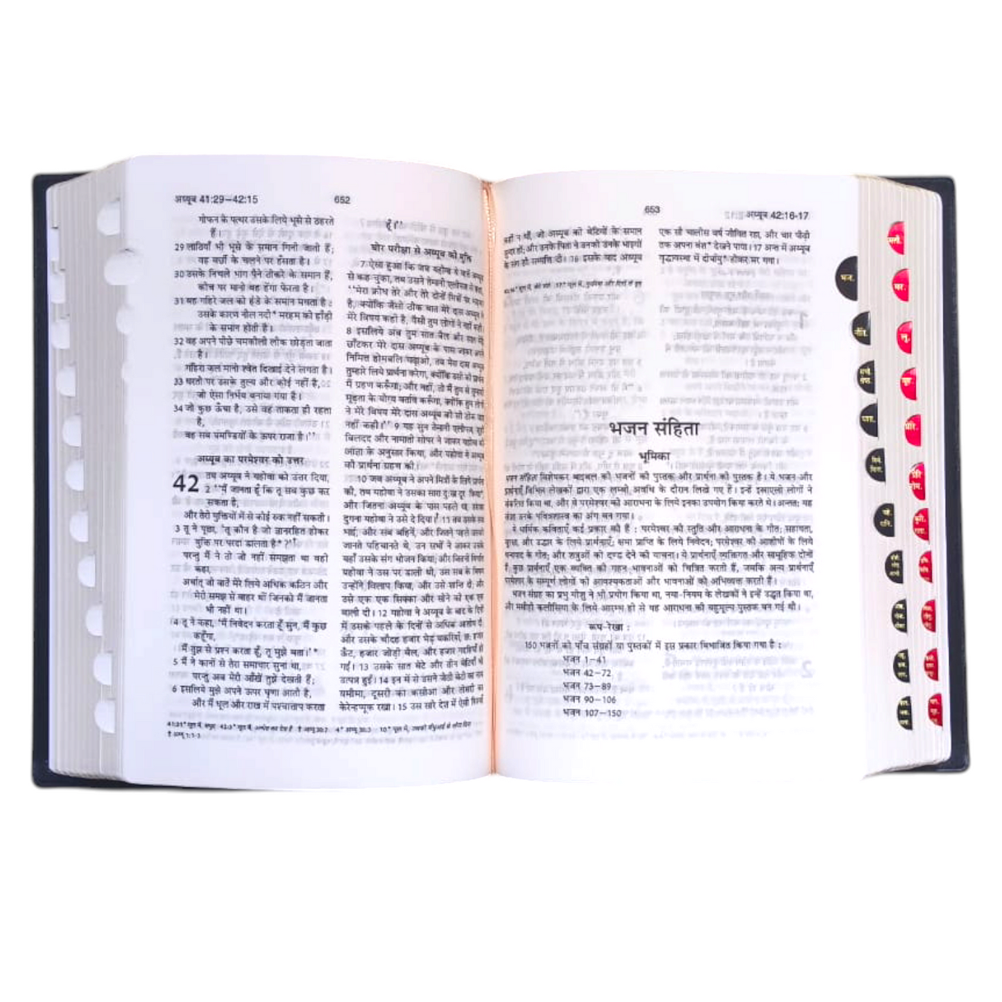 Hindi Bible | Amity Edition Bible | Compact Size | Golden Edge Edition | With Thumb Index Bible | Best Quality Paper Use For Bible |