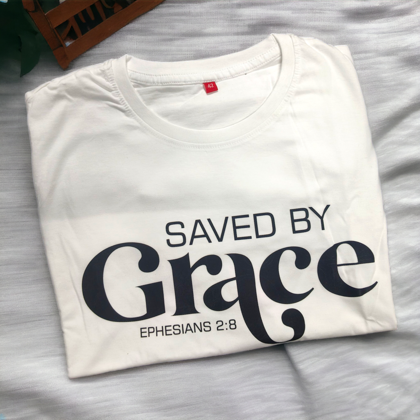 Bible Verses Printed T-Shirts | Pure Cotton | Ephesians 2:8 | In All Size & Color