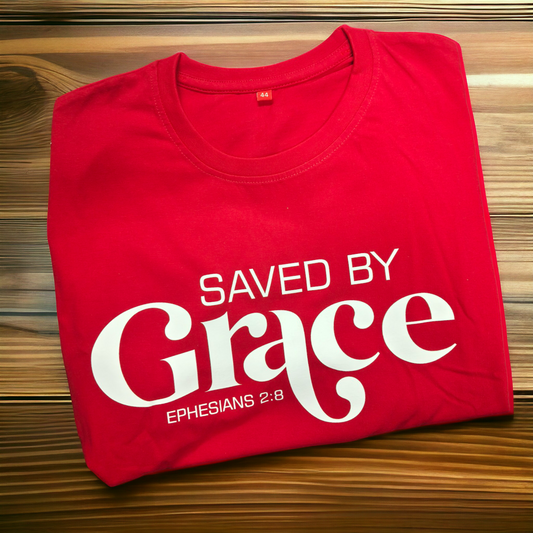 Bible Verses Printed T-Shirts | Pure Cotton | Ephesians 2:8 | In All Size & Color