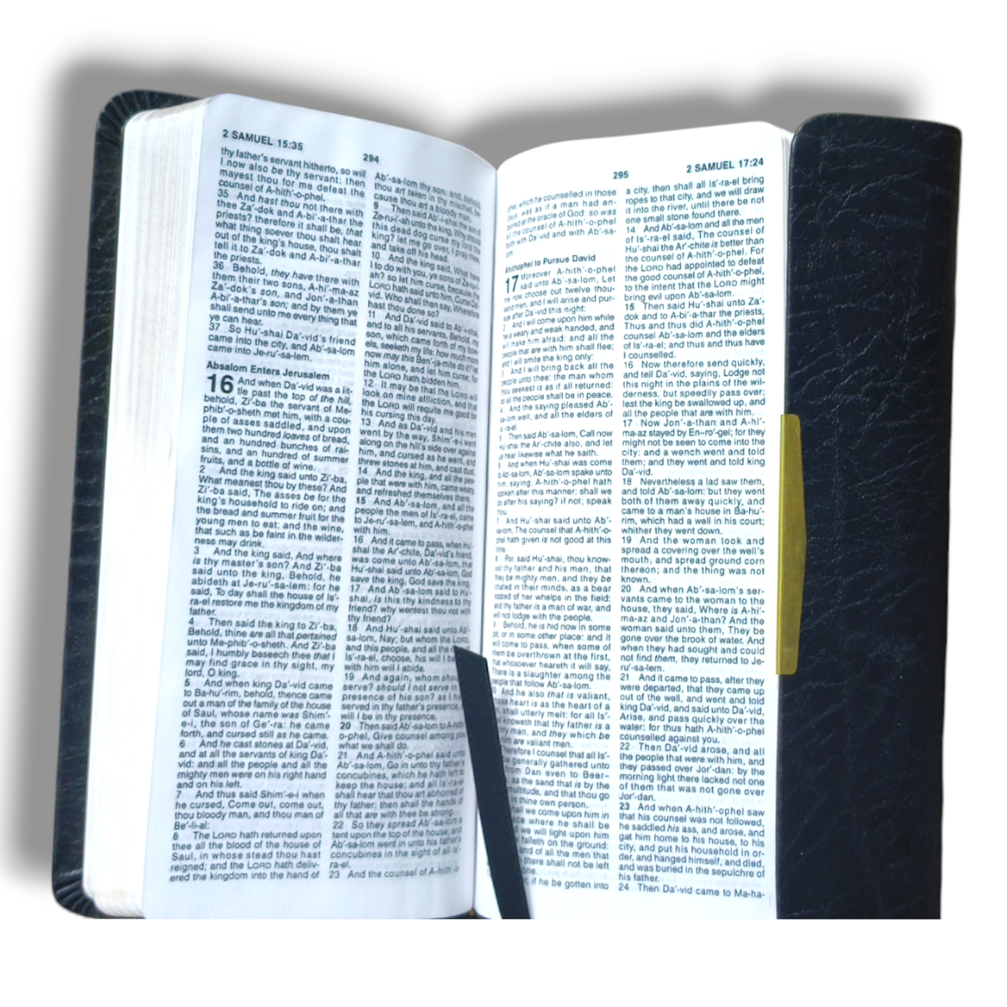 KJV Check Book Bible | Black Bonded Flap Leather Edition | Classic Series Edition | Self-Pronouncing Text | Red Letter Bible | New Edition