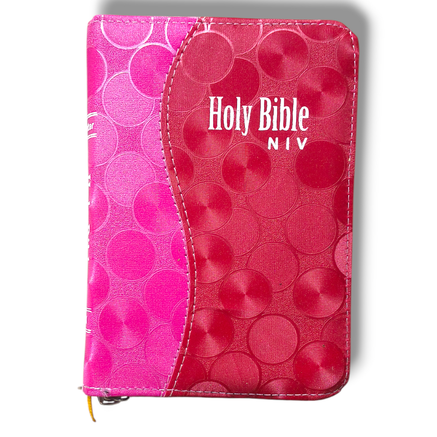 NIV Compact Edition Bible | Thumb Index Bible | With Pink & Red Attractive Design Bound |  New Edition Bible Duo-Tone