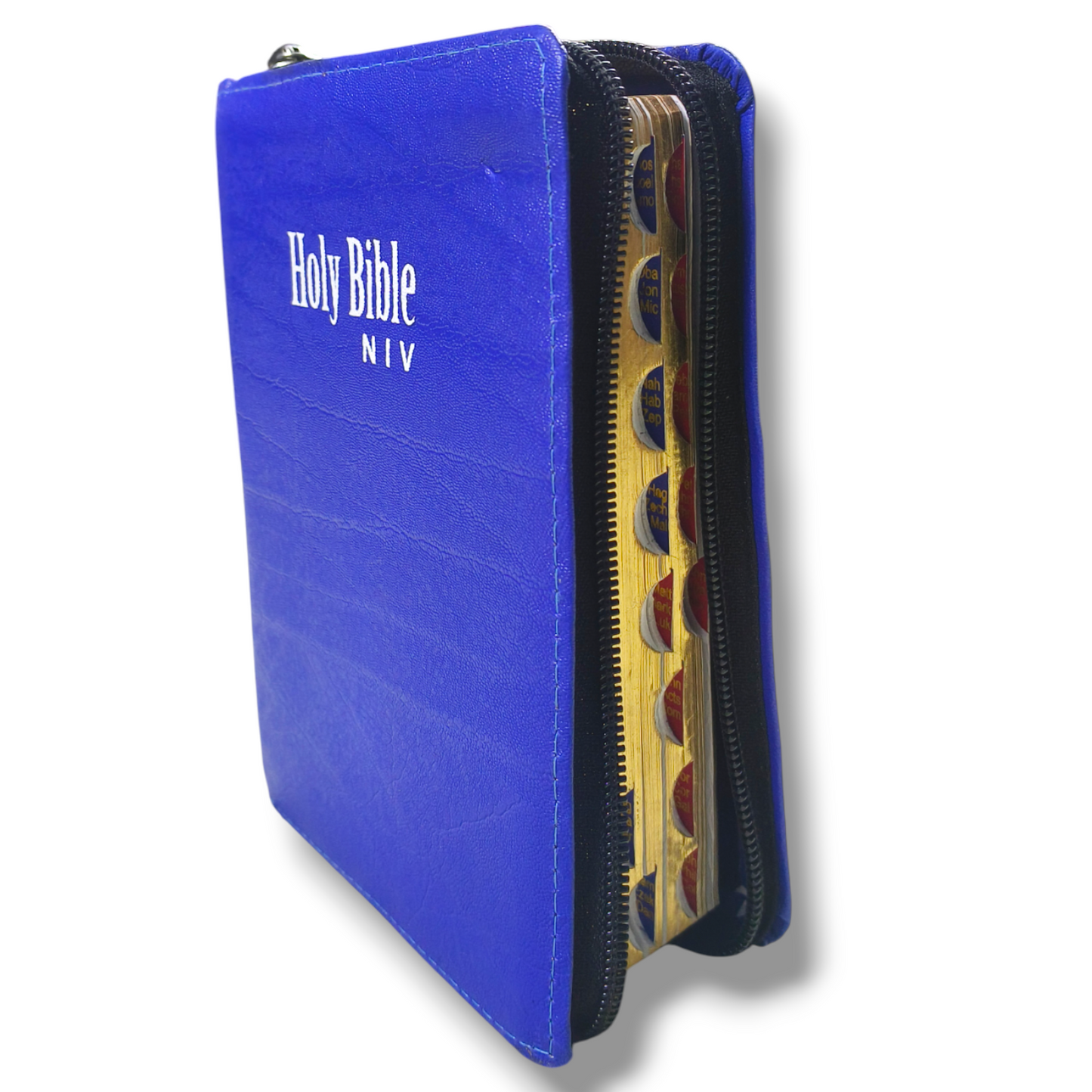 NIV Compact Edition Bible | Thumb Index Bible | With Navy Blue Attractive Design Bound |  New Edition Bible Duo-Tone