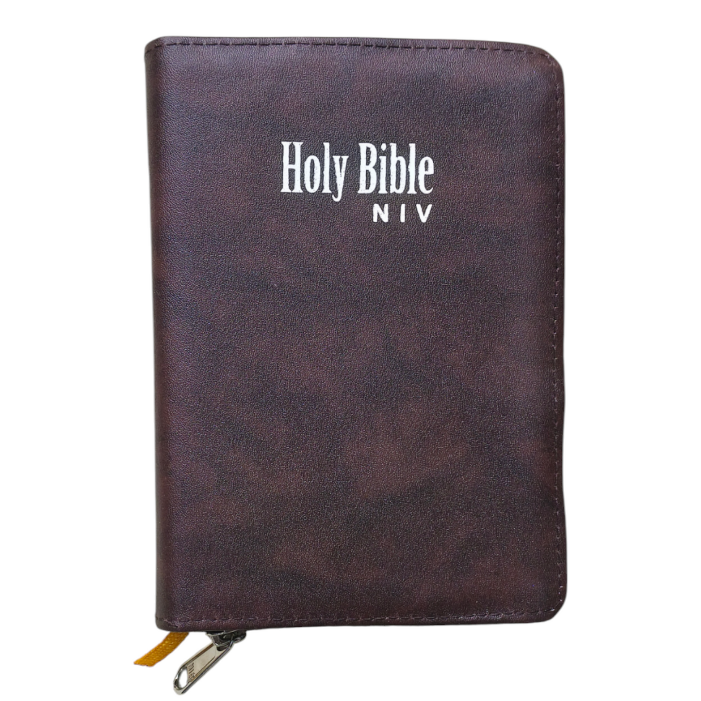 NIV Compact Edition Bible | Thumb Index Bible | With Dark Brown Attractive Design Bound |  New Edition Bible Duo-Tone