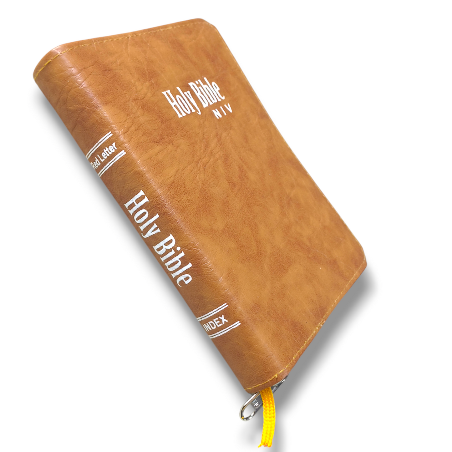 NIV Compact Edition Bible | Thumb Index Bible | With Orange Attractive Design Bound |  New Edition Bible Duo-Tone