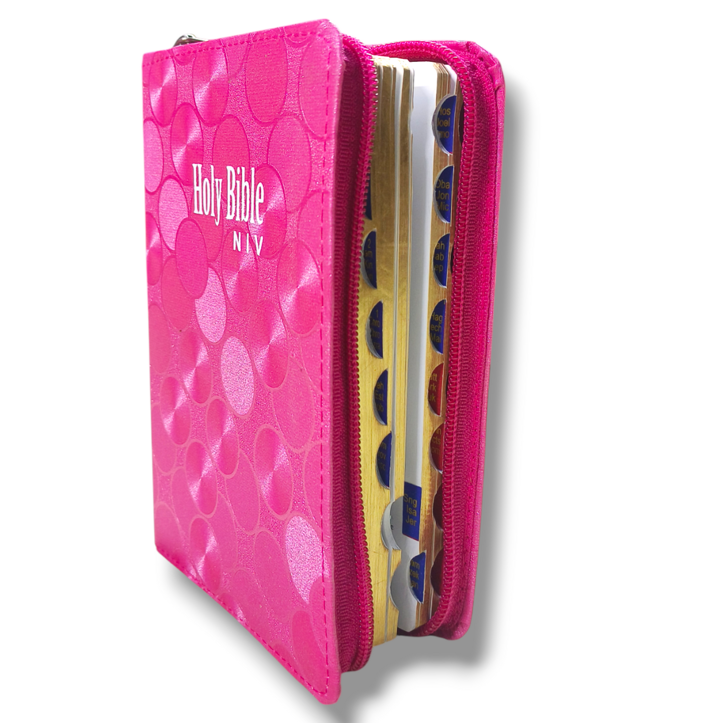 NIV Compact Edition Bible | Thumb Index Bible | Dark Pink Attractive Design Bound |  New Edition Bible Duo-Tone