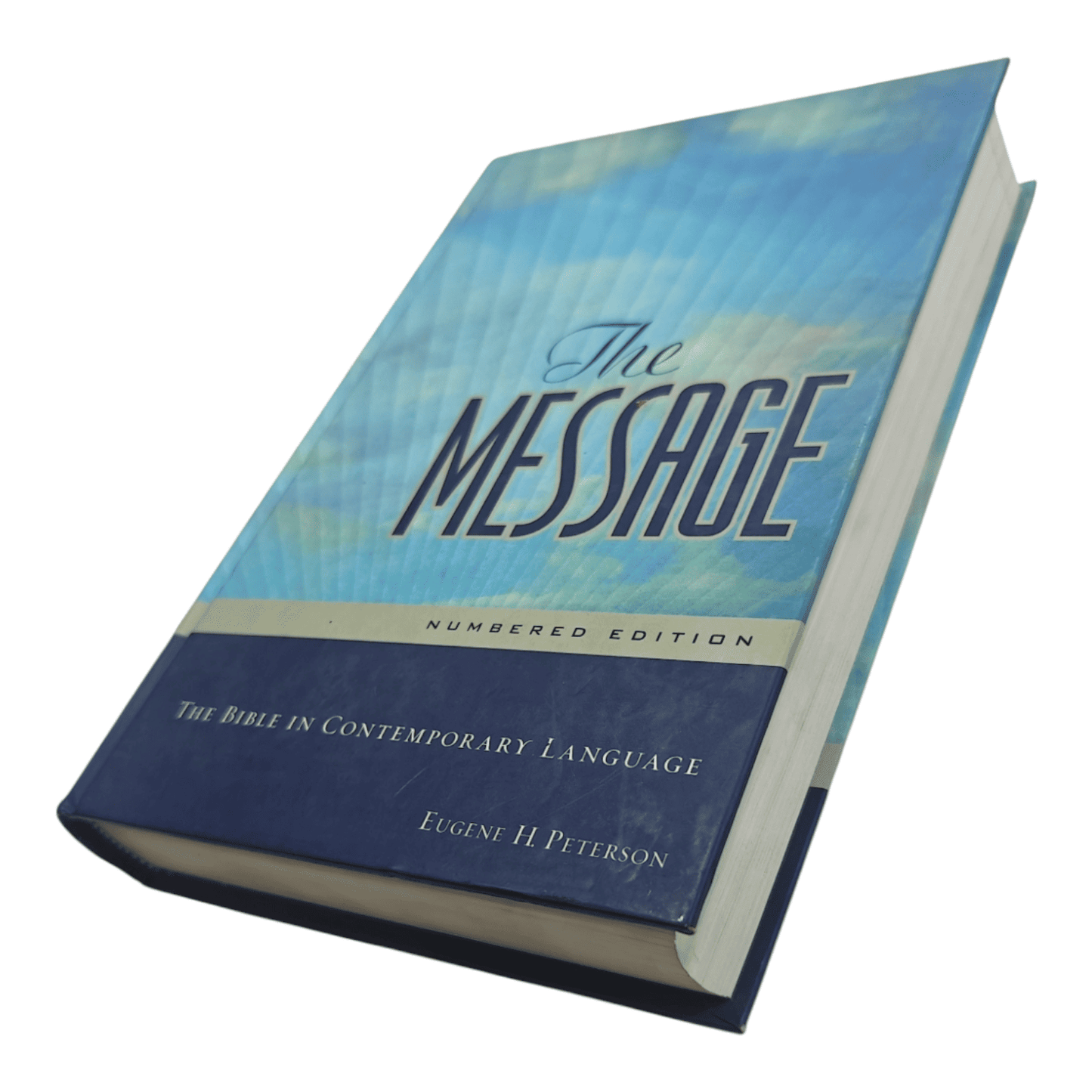 The Message Numbered Edition, Hardcover: Paragraph Format with Verse Numbers - Contemporary Bible Translation by Eugene Peterson - 9781576839164
