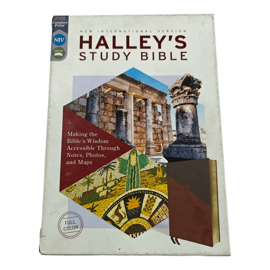 NIV, Halley's Study Bible, Hardcover: Delve Deeper into God's Word with Classic Study Notes and Archaeological Insights