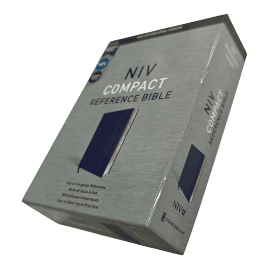 NIV Compact Reference Bible, Leathersoft, Brown, Red Letter Edition: Easy-to-Carry, Complete Cross-Reference System, Gift Box