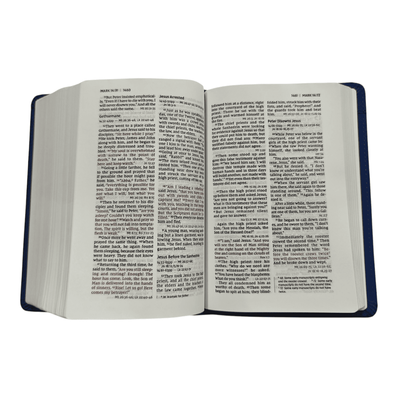 NIV Compact Reference Bible, Leathersoft, Brown, Red Letter Edition: Easy-to-Carry, Complete Cross-Reference System, Gift Box