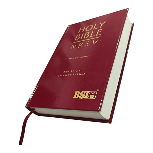 NRSV Bible with Concordance, Hardcover, Black: New Revised Standard Version, Giant Print, Words of Christ in Red, Gift