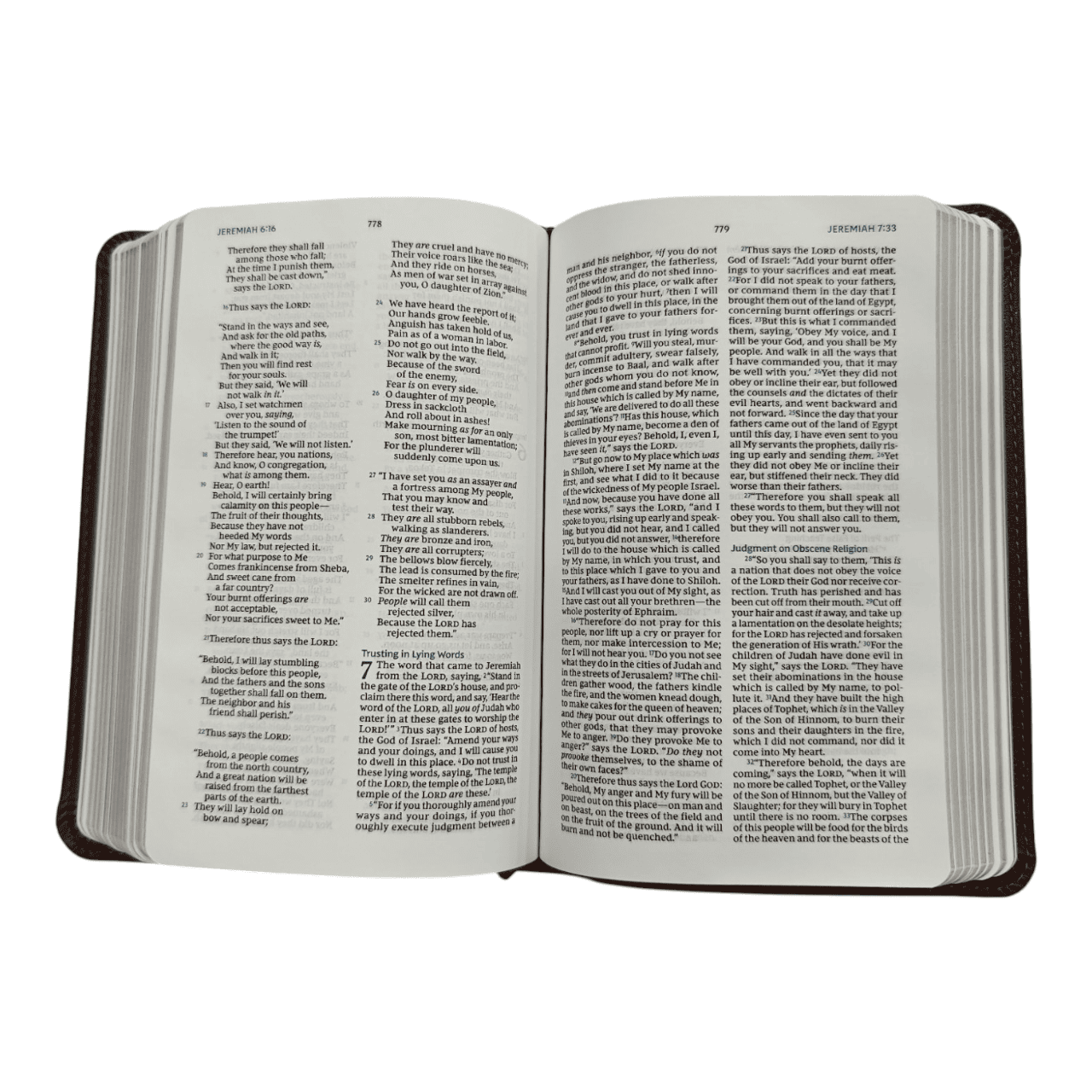 Product Title NKJV Maclaren Series Compact Bible, Leathersoft, Brown - Executive Style for Men & Women - Comfort Print® - 9780785250852