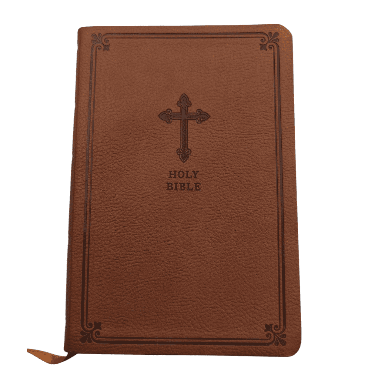 KJV Value Compact Thinline Bible, Brown Leatherflex, Red Letter Edition