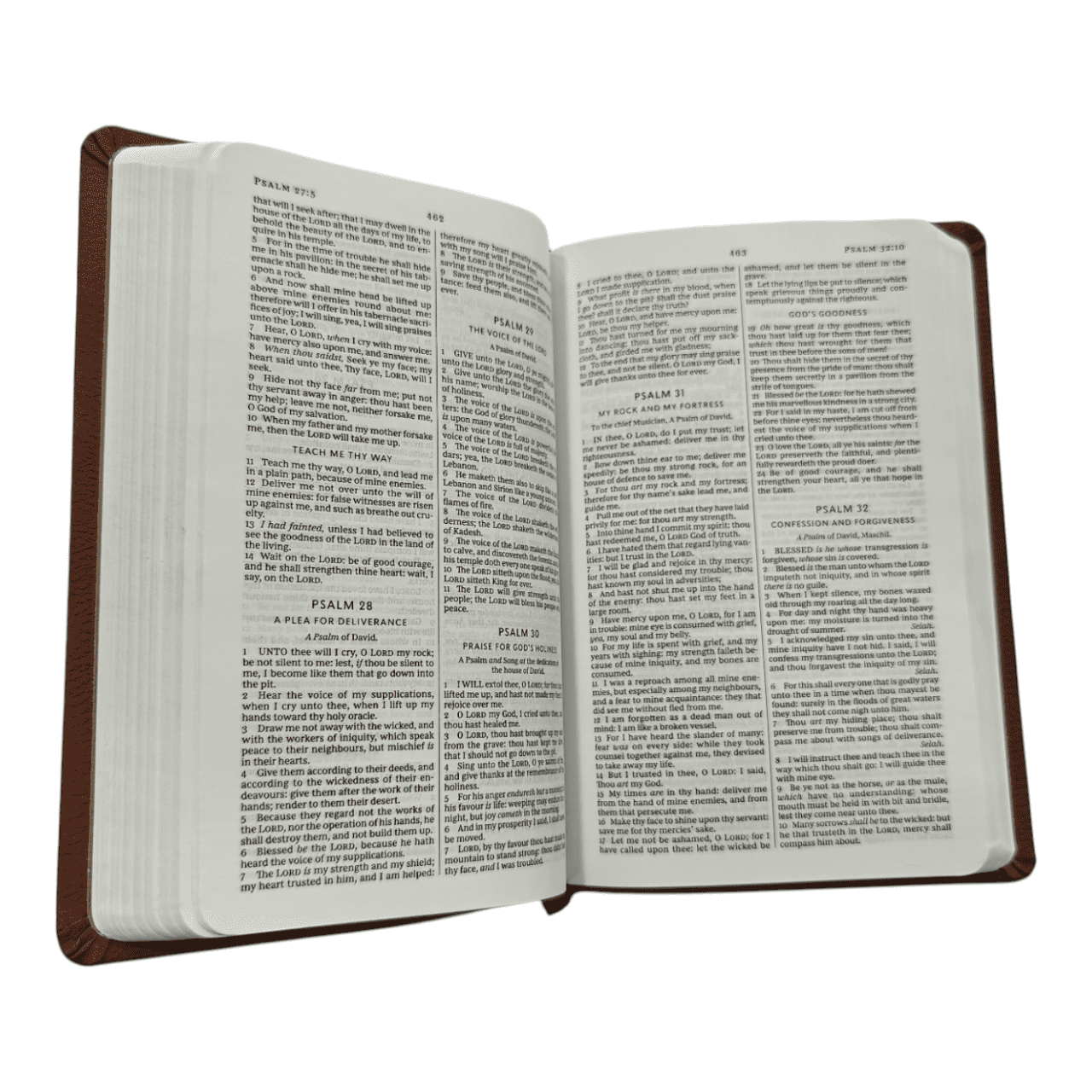 KJV Value Compact Thinline Bible, Brown Leatherflex, Red Letter Edition