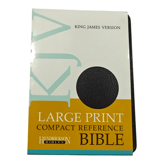 KJV Large Print Compact Reference Bible, Leathersoft, Burgundy - Easy-to-Read King James Version with Center-Column References - 9781598565591
