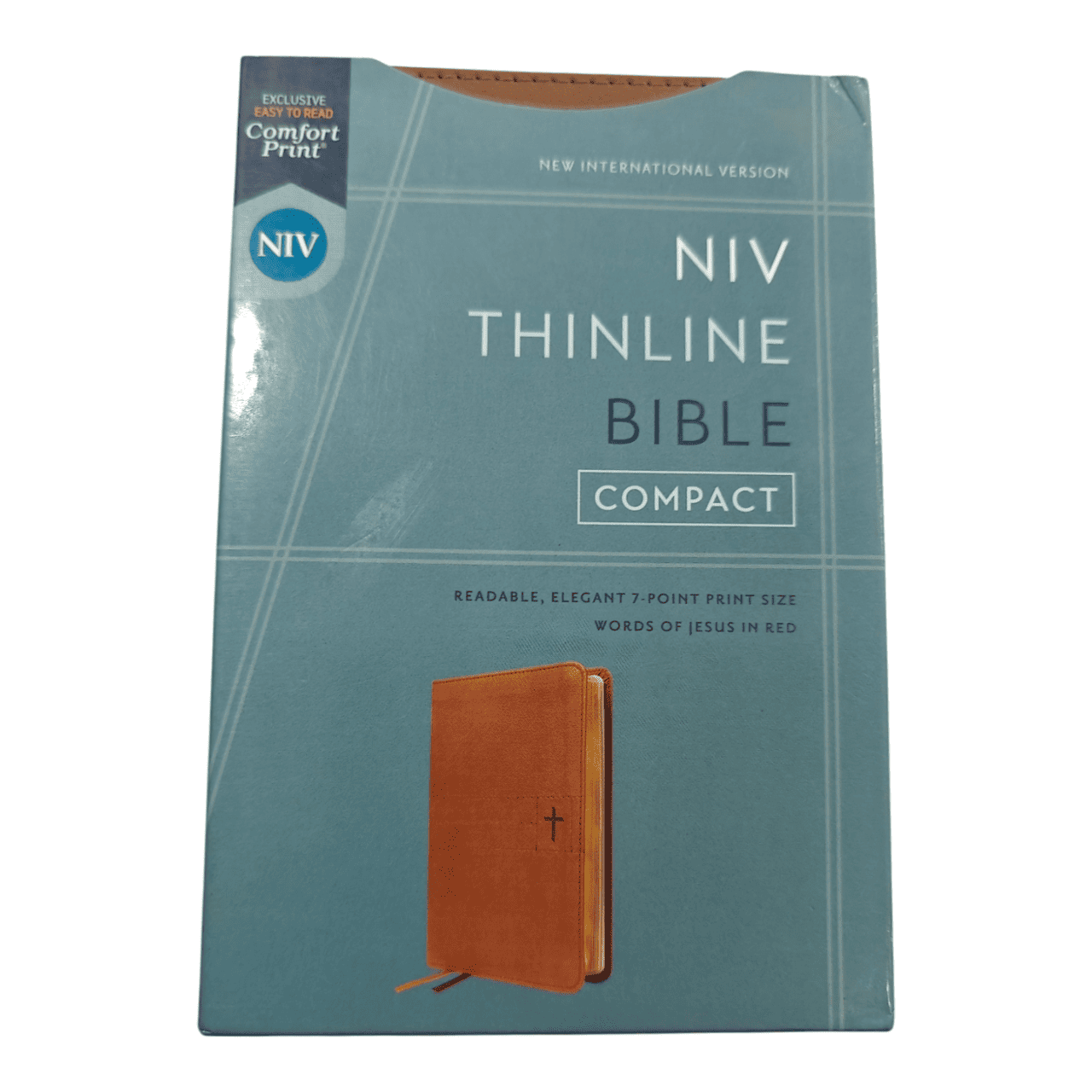 NIV Thinline Bible, Compact, Leathersoft, Pink, Red Letter Edition: Large Print, Easy-to-Carry, Ribbon Marker, Gift Box