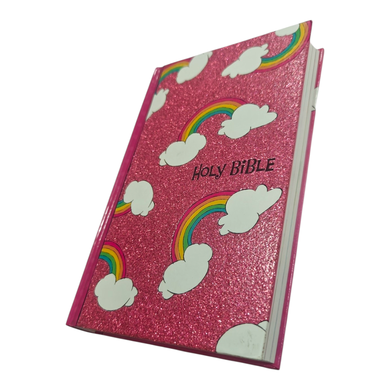 NIV, God's Rainbow Holy Bible, Hardcover, Comfort Print, Vibrant Glitter & Foil Kids Bible (Zonderkidz)