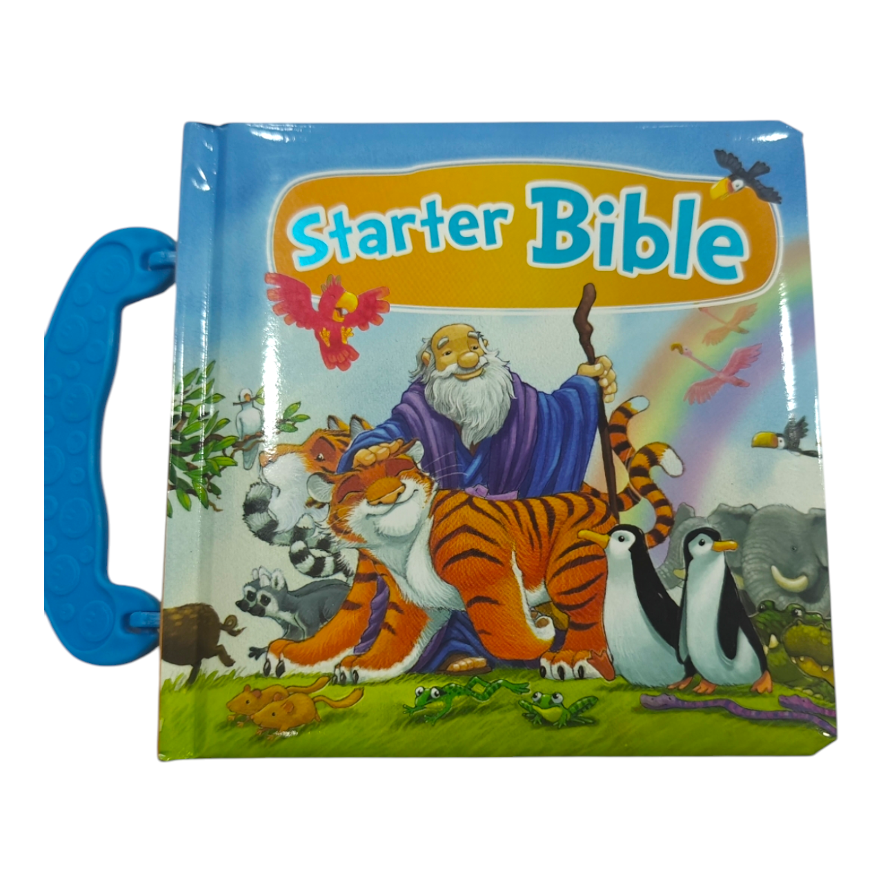 Starter Bible, Baby's First Bible Padded Board Book with Carry Handle (Bible Stories for Toddlers)