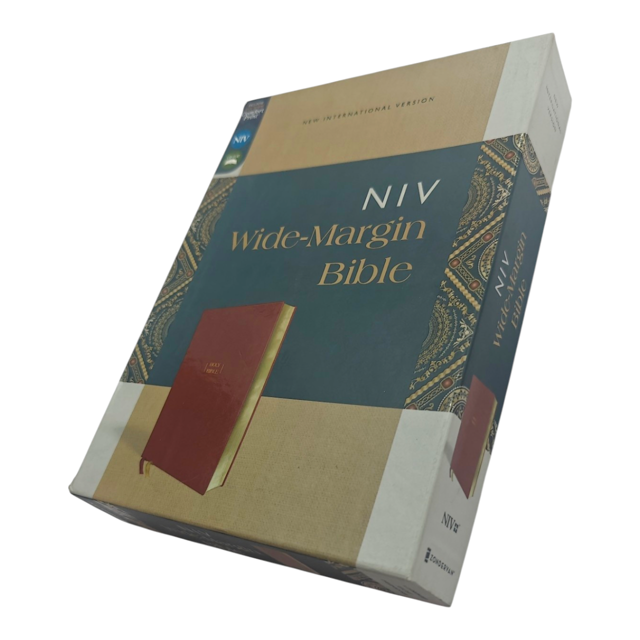 NIV Wide-Margin Bible, Leathersoft, Red Letter, Comfort Print