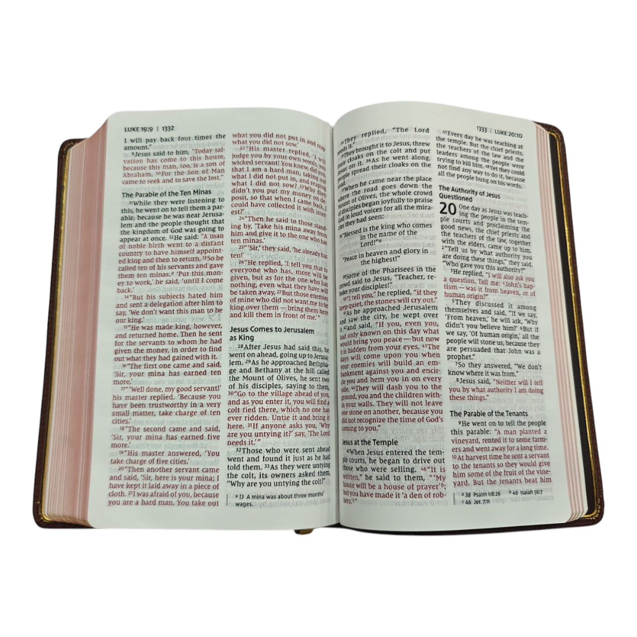 NIV Personal Size Bible, Large Print, Leathersoft, Red Letter, Comfort Print