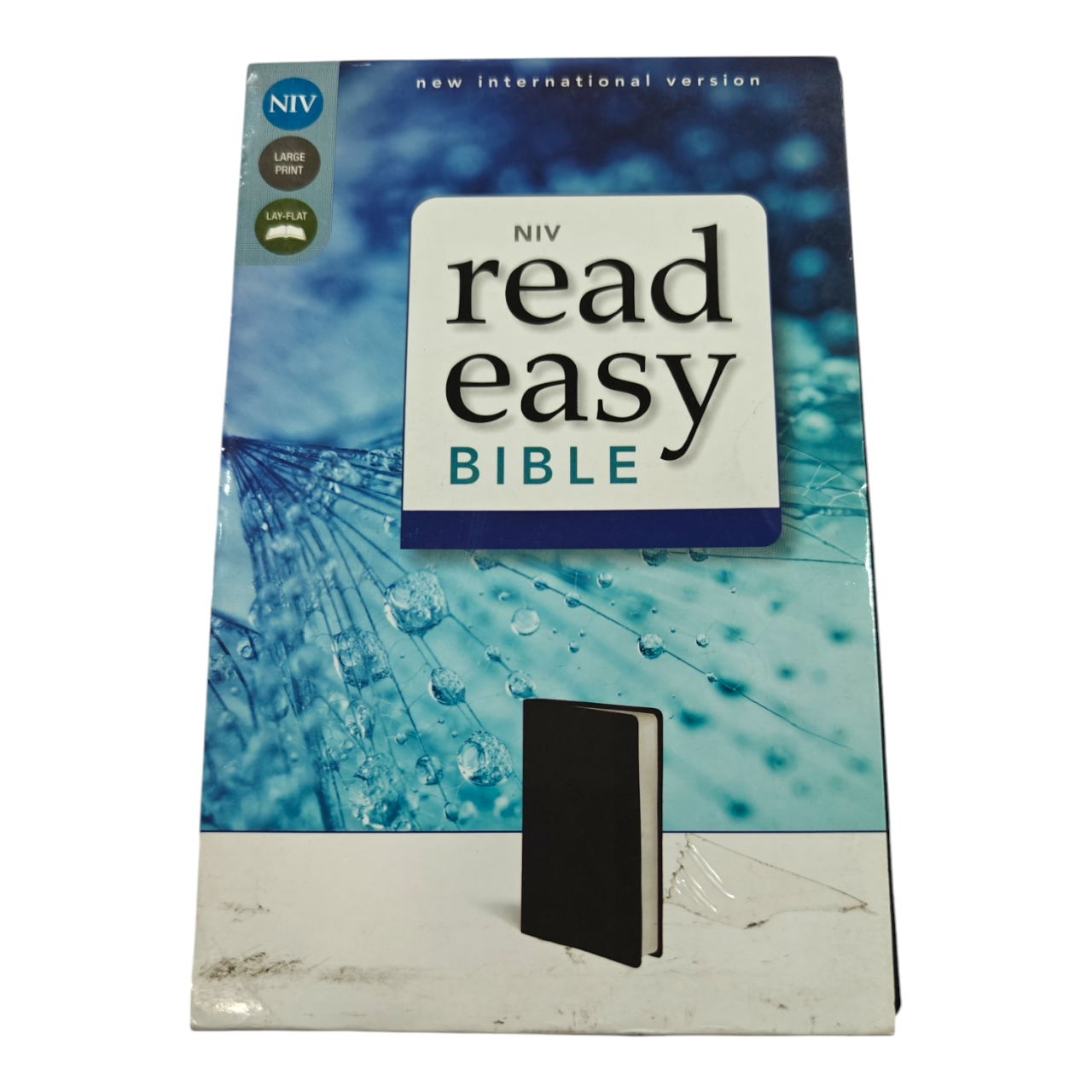 NIV ReadEasy Bible, Large Print, Leathersoft, Red Letter Edition, Complete New International Version with Lay-Flat Cover & 10.5pt Type
