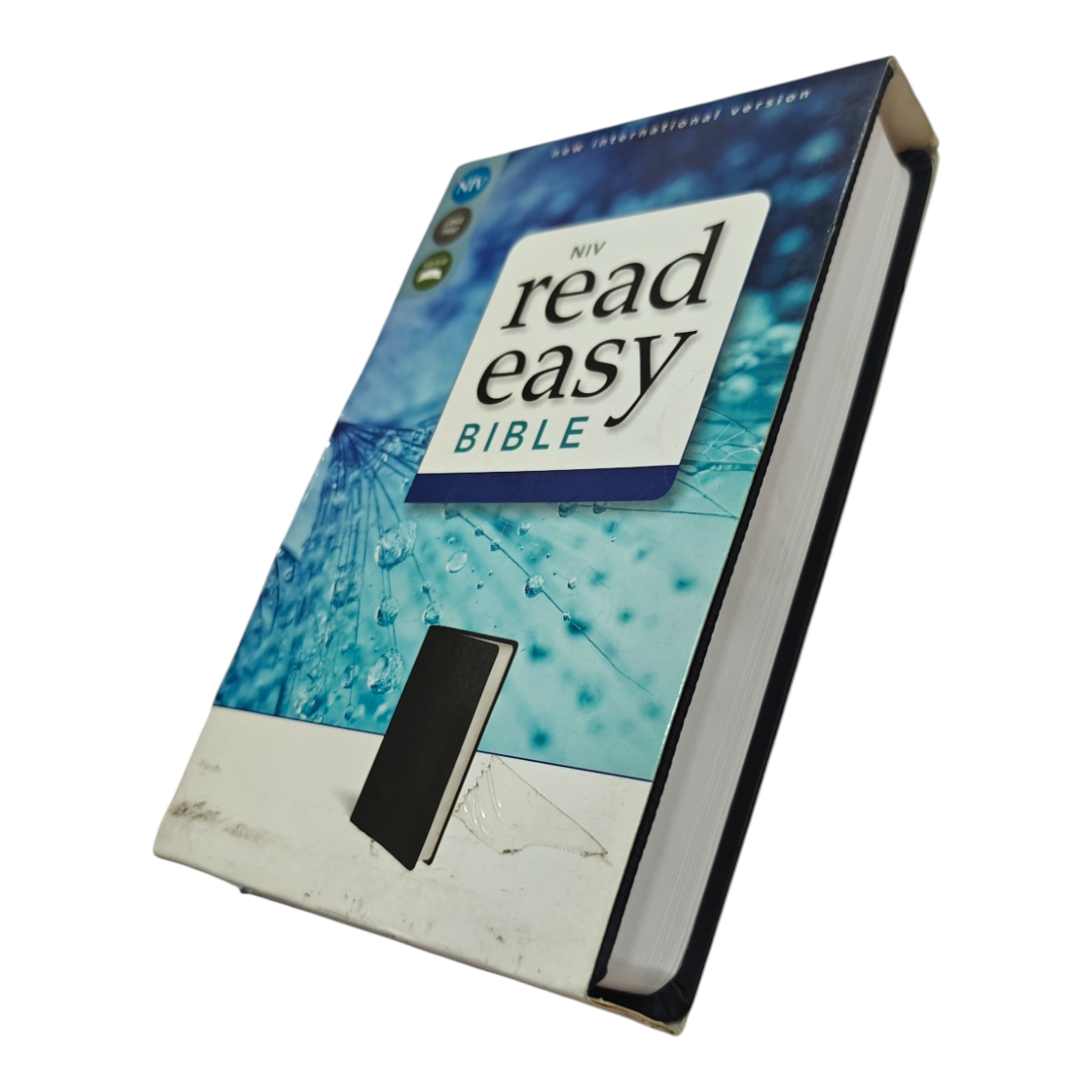 NIV ReadEasy Bible, Large Print, Leathersoft, Red Letter Edition, Complete New International Version with Lay-Flat Cover & 10.5pt Type