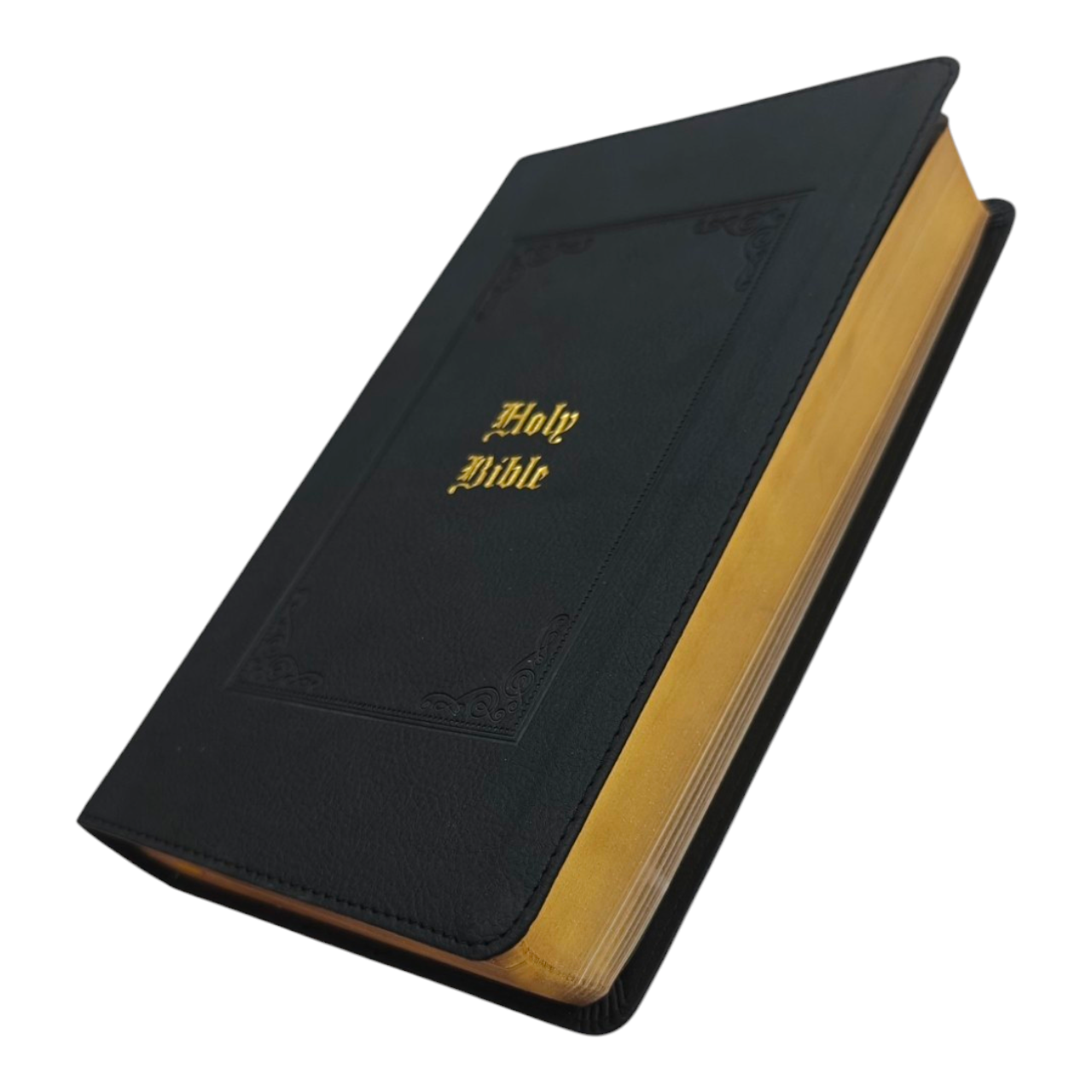 KJV Large Print Personal Size Reference Bible Black LeatherTouch King James Version
