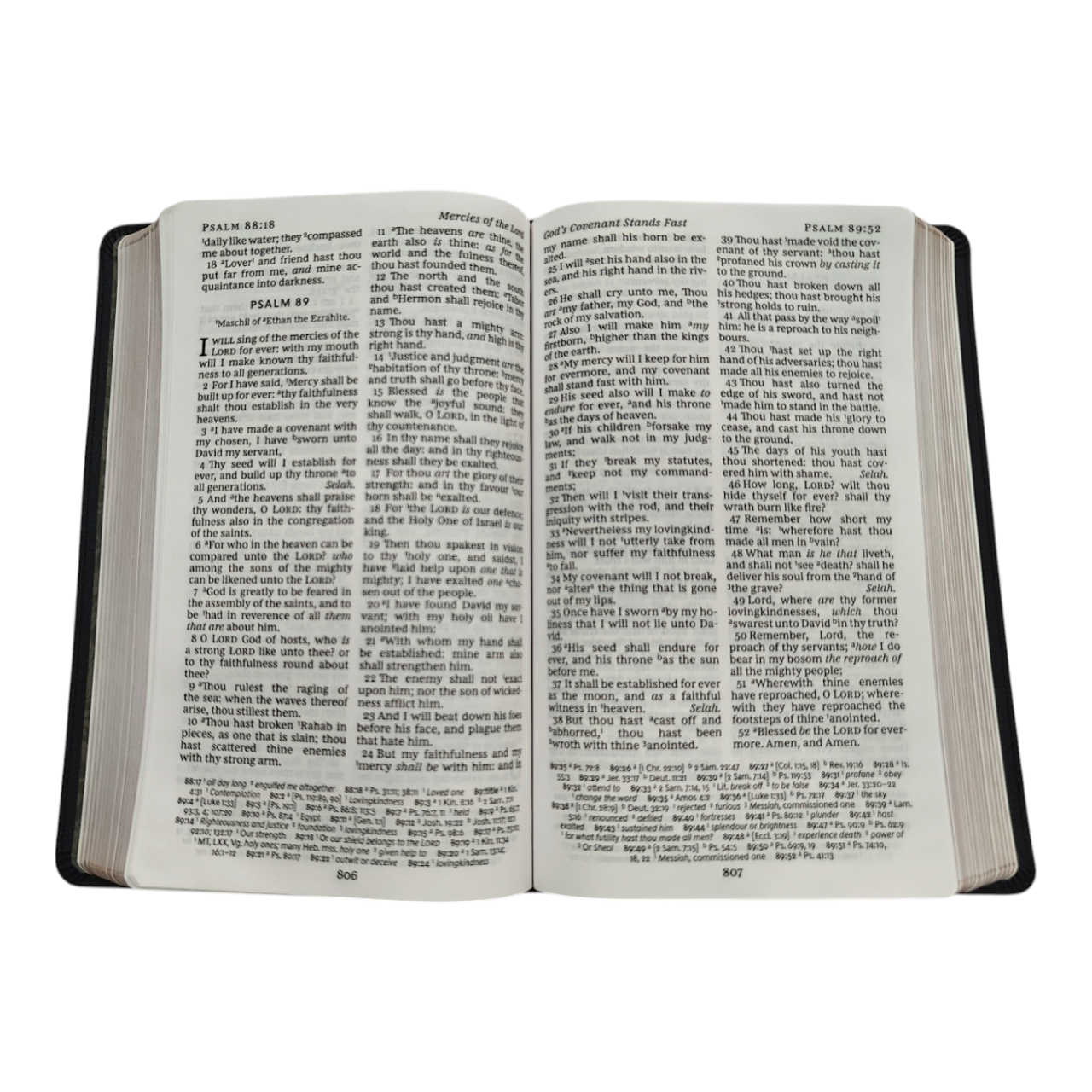 KJV Large Print Personal Size Reference Bible Black LeatherTouch King James Version