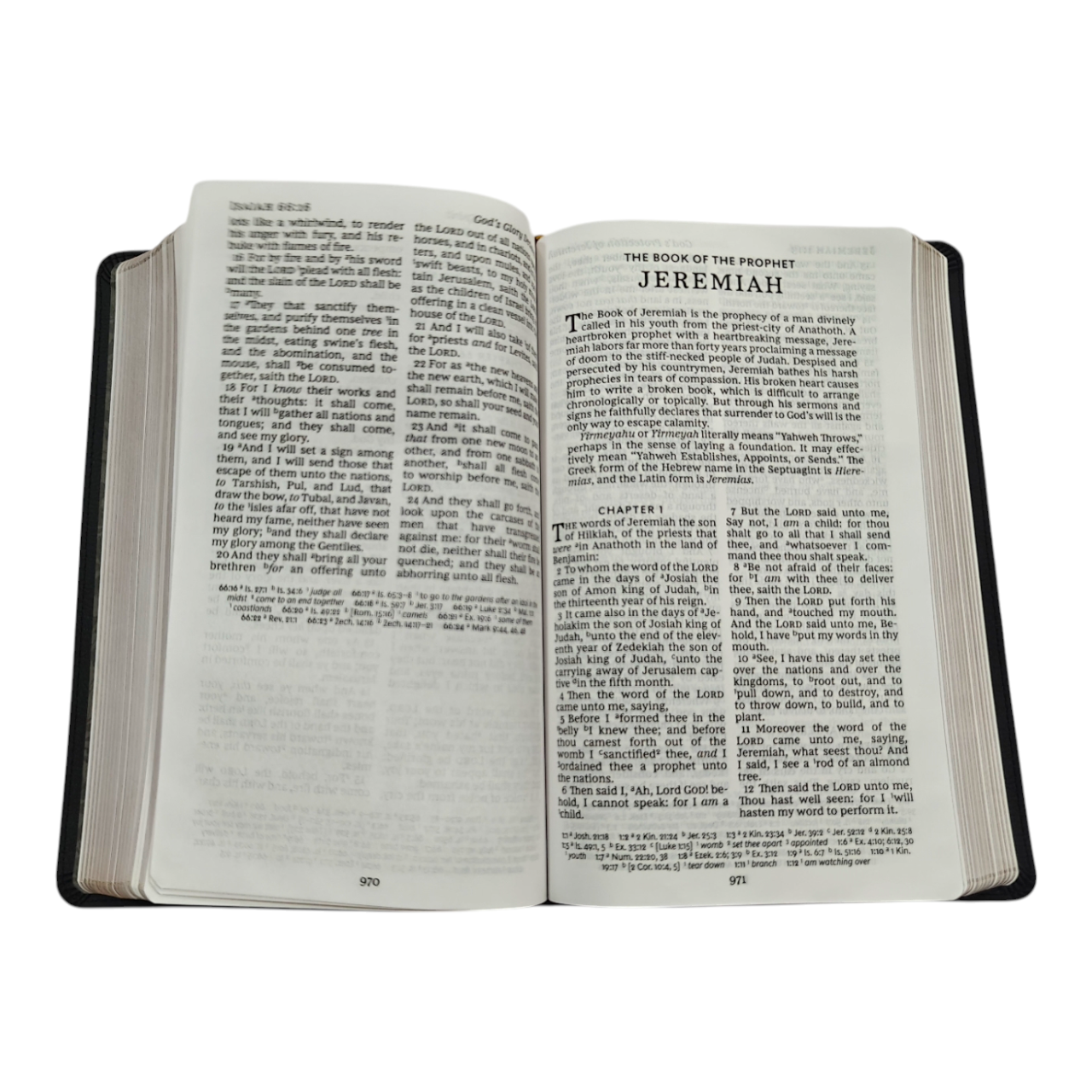KJV Personal Size Large Print Reference Bible - Vintage Series, Leathersoft, Black, Red Letter, Comfort Print