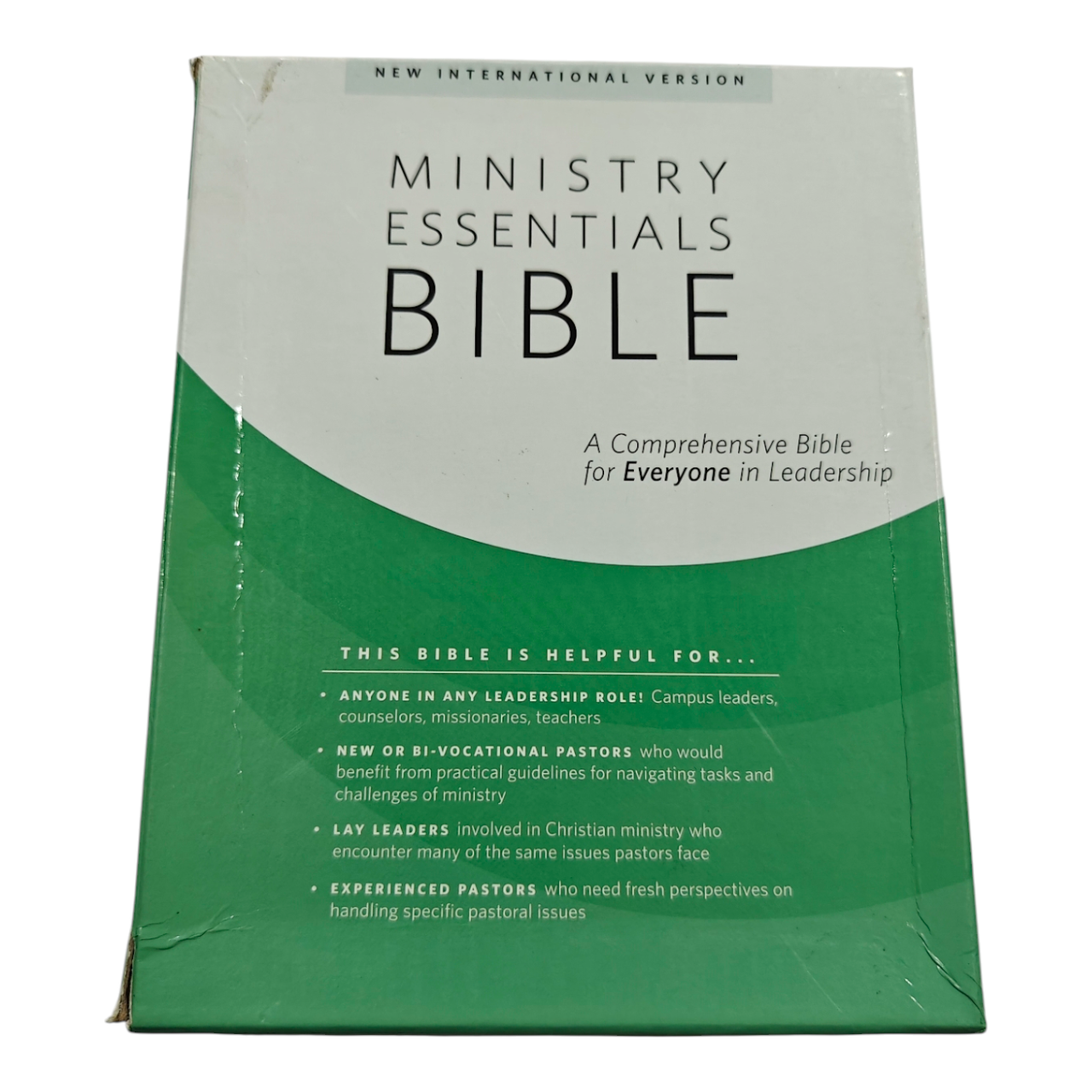 NIV Ministry Essentials Bible - Genuine Leather, Black: A Comprehensive Bible for Everyone in Leadership