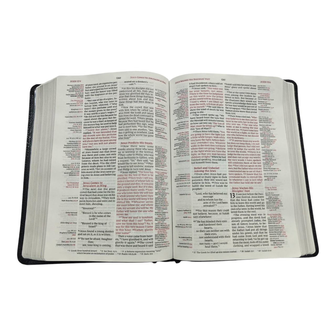 NIV Thompson Chain-Reference Bible - Black European Bonded Leather (New International Version)